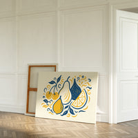 Mediterranean Kitchen Dances In Blue