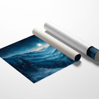 Northern Peaks Hold Winter's Light