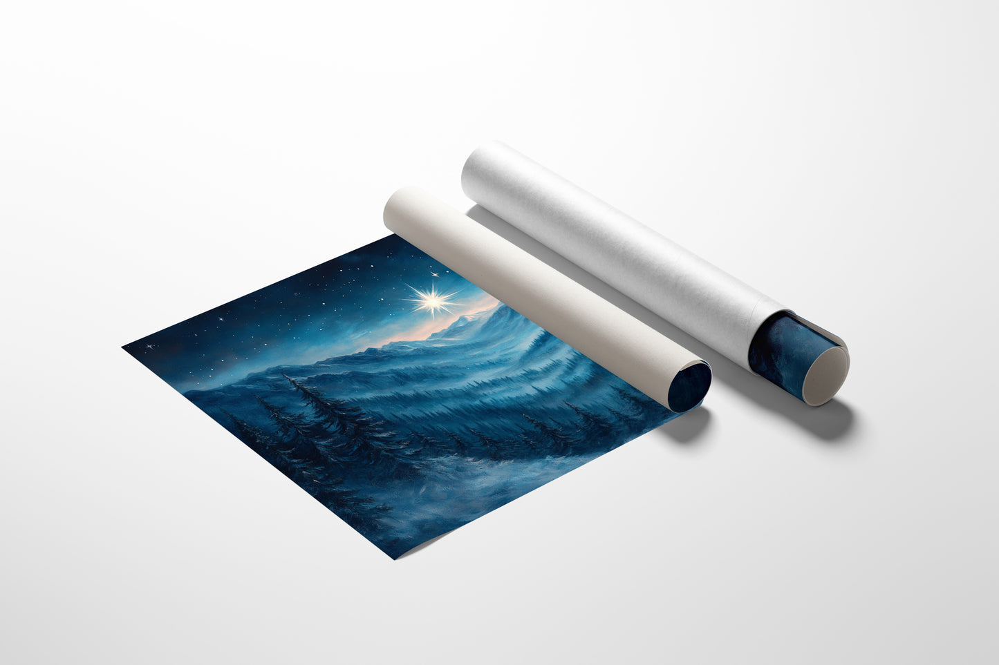 Northern Peaks Hold Winter's Light