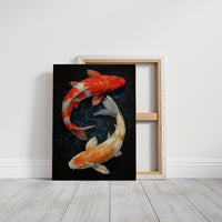 Koi Circle In Midnight Waters