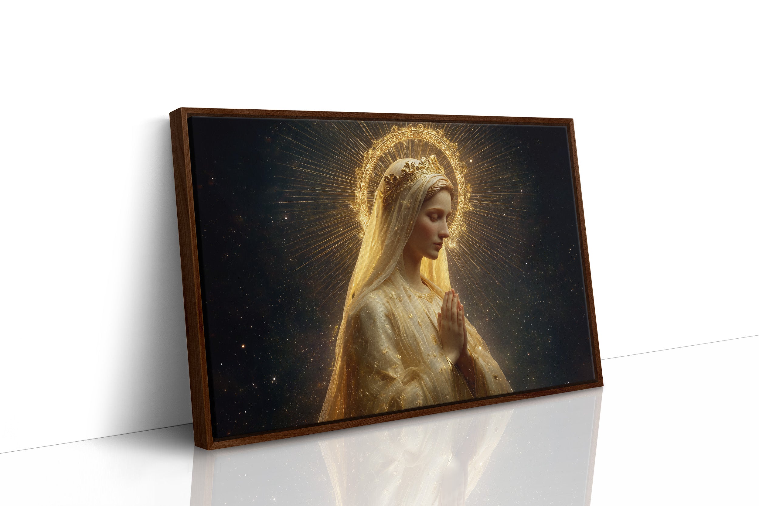 Radiant Prayer In Golden Light