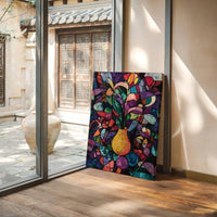 Midnight Garden Blooms In Glass