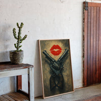 Kiss Kiss Bang Bang Western Print