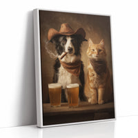 Saloon Companions at Sundown