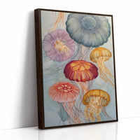 Pastel Medusas Dance Through Currents