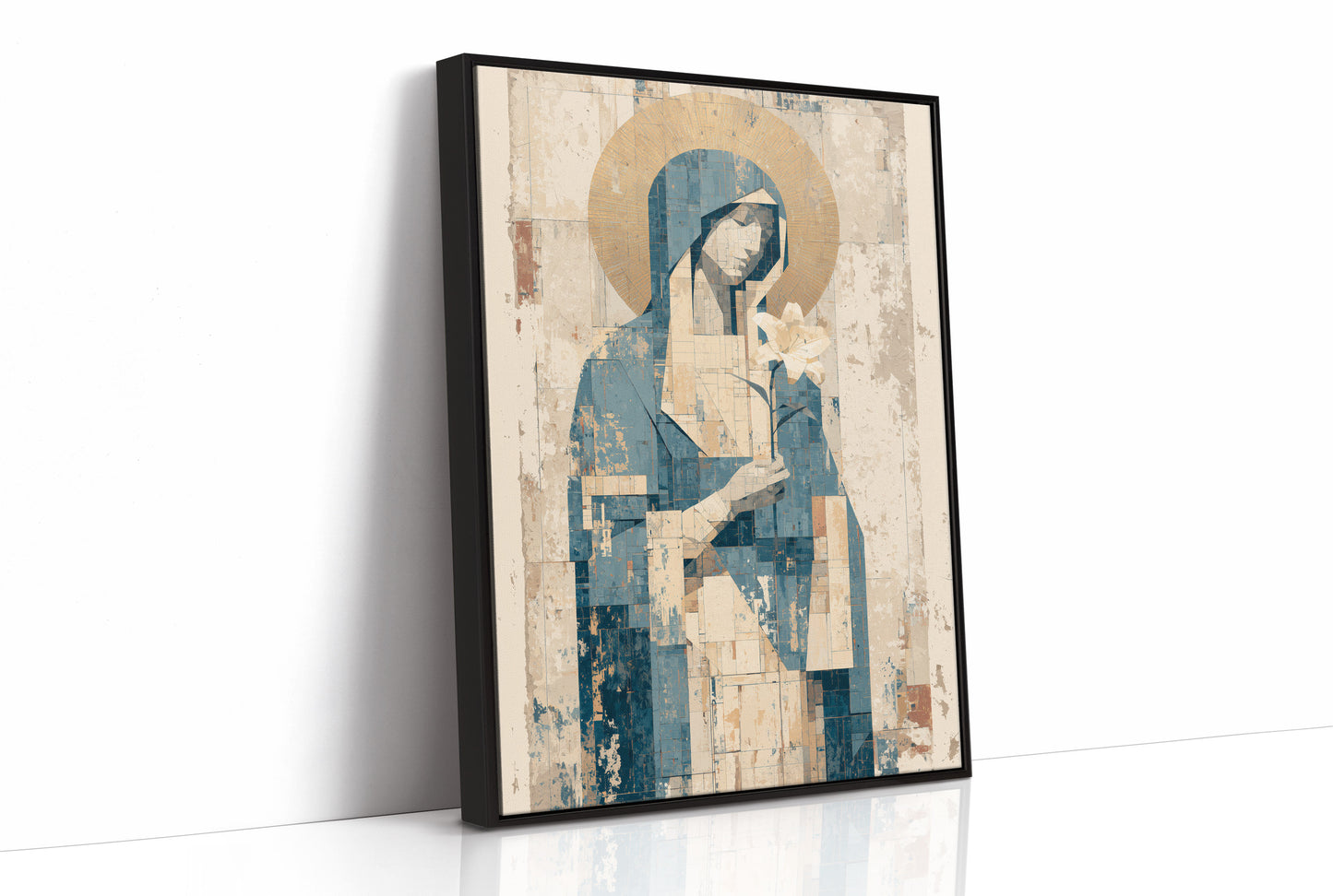Seated Icon with Lily