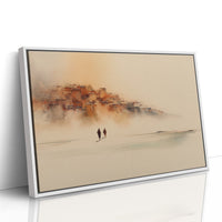 Travelers In Morning Mist