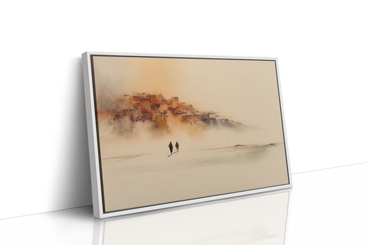 Travelers In Morning Mist