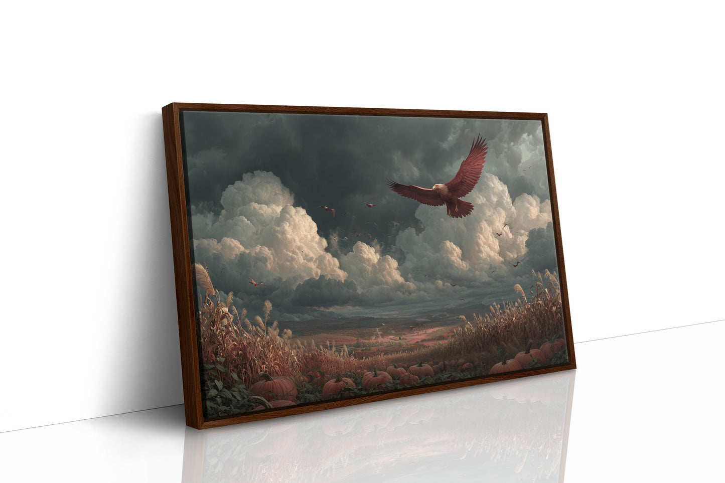 Eagle Over the Autumn Valley