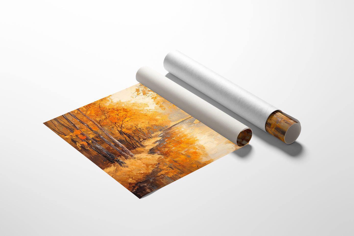 Autumn River Carries Golden Stories