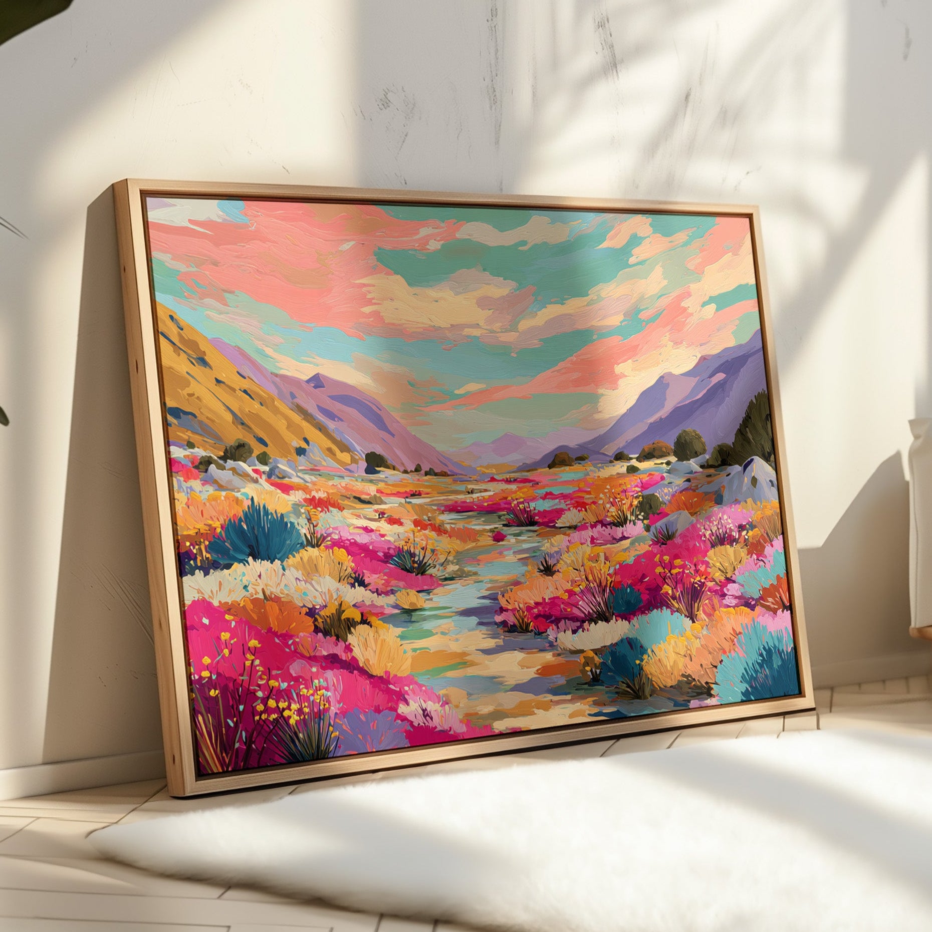 Desert Stream Paints Wild Gardens