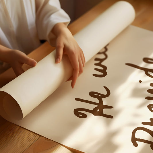 Coffee Words On Cream Canvas