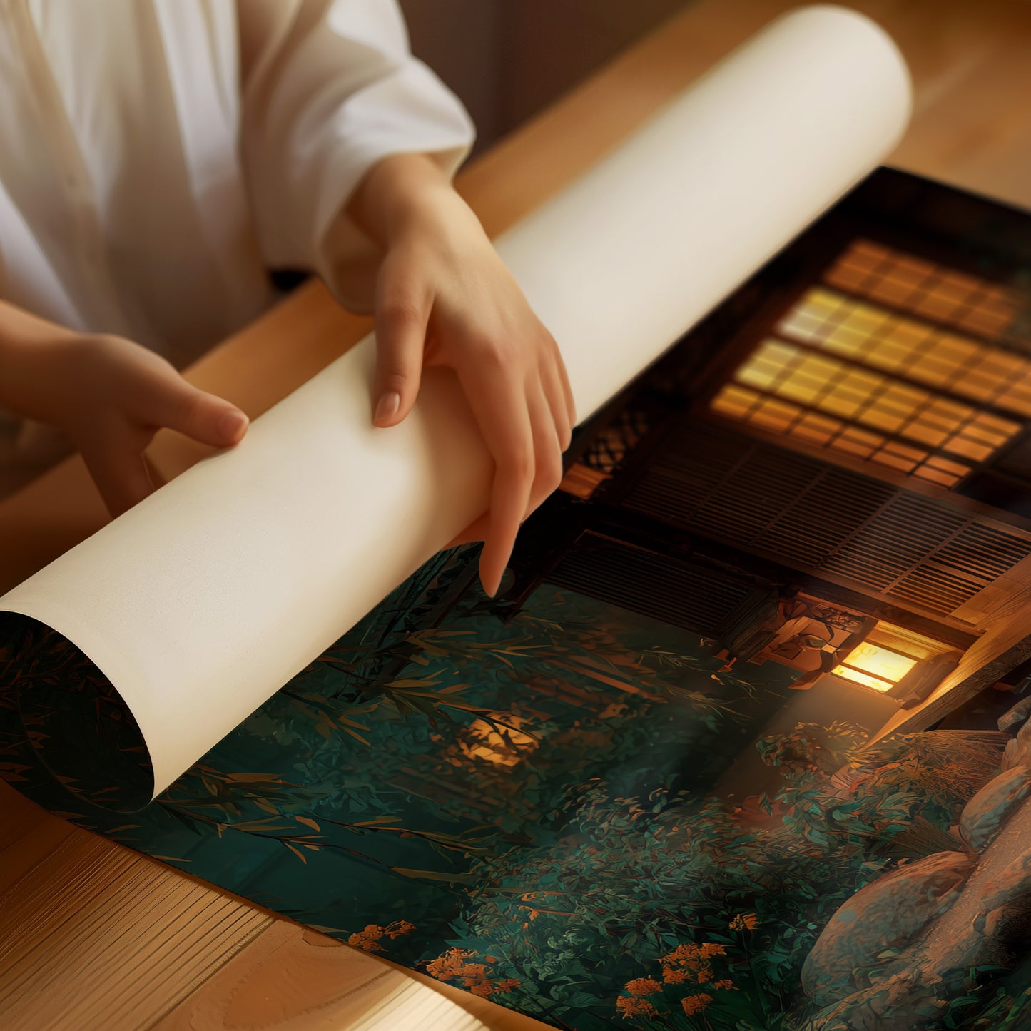 Lotus Dreams In Twilight Garden