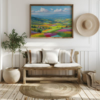 Tuscany Fields Dance In Rainbow Light
