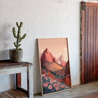 Mountains Embrace Their Floral Veil