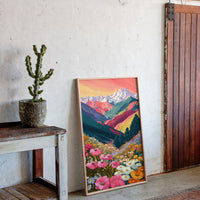 Mountains Adorned in Floral Splendor