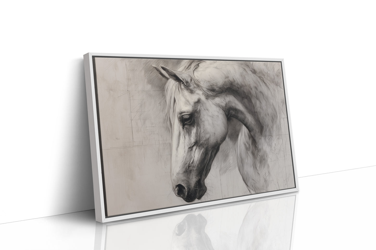 Equine Elegance in Charcoal Whispers