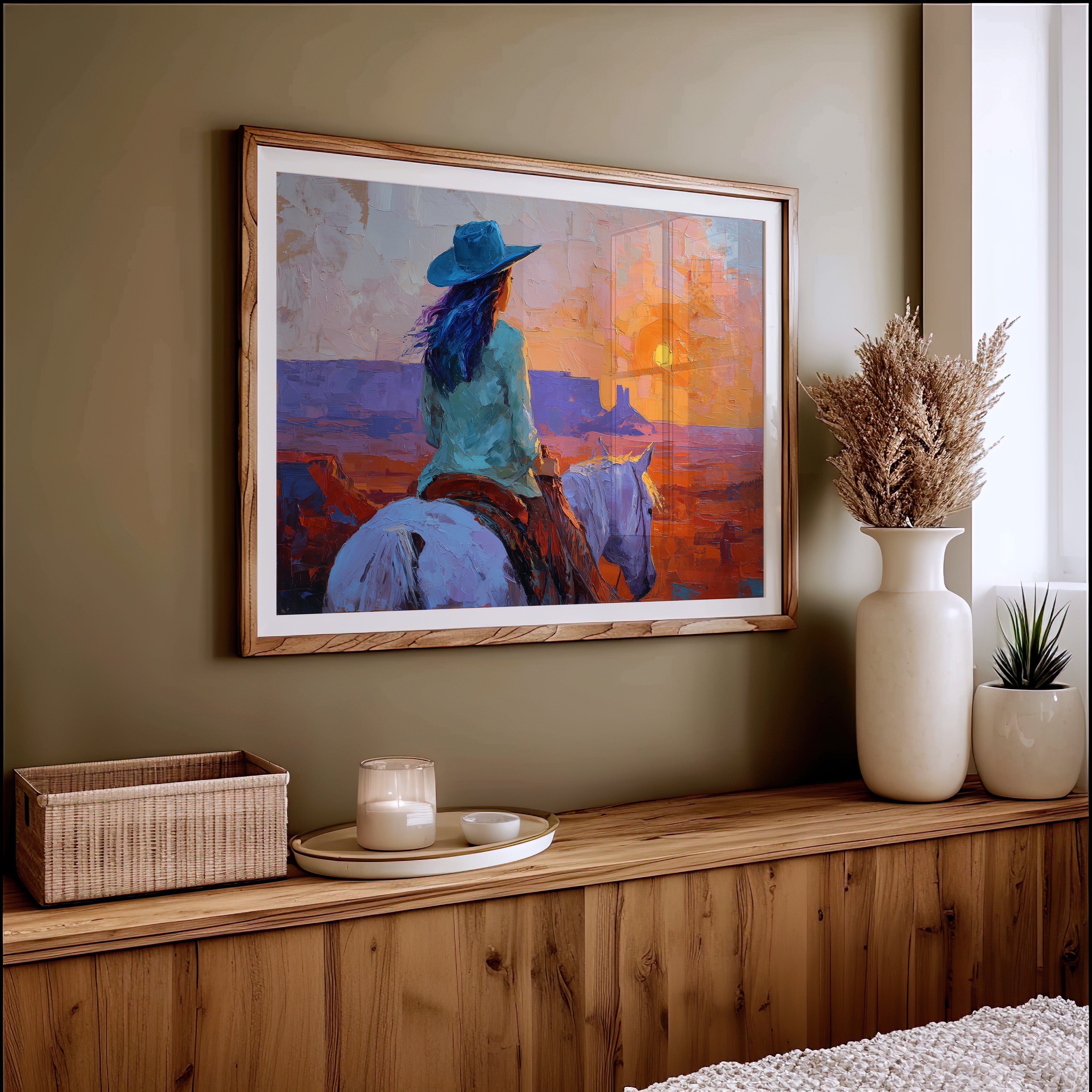 Wild Horses Chase Desert Sunsets