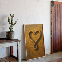 Lassoed Heart Western Rope Art