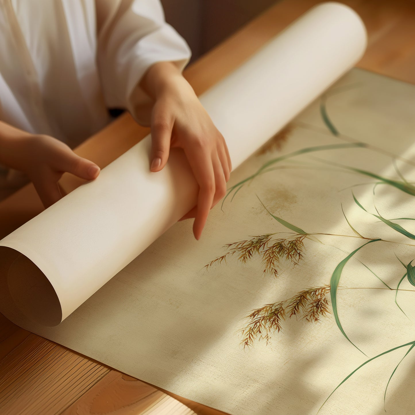 Tall Grasses Dance In Autumn Light