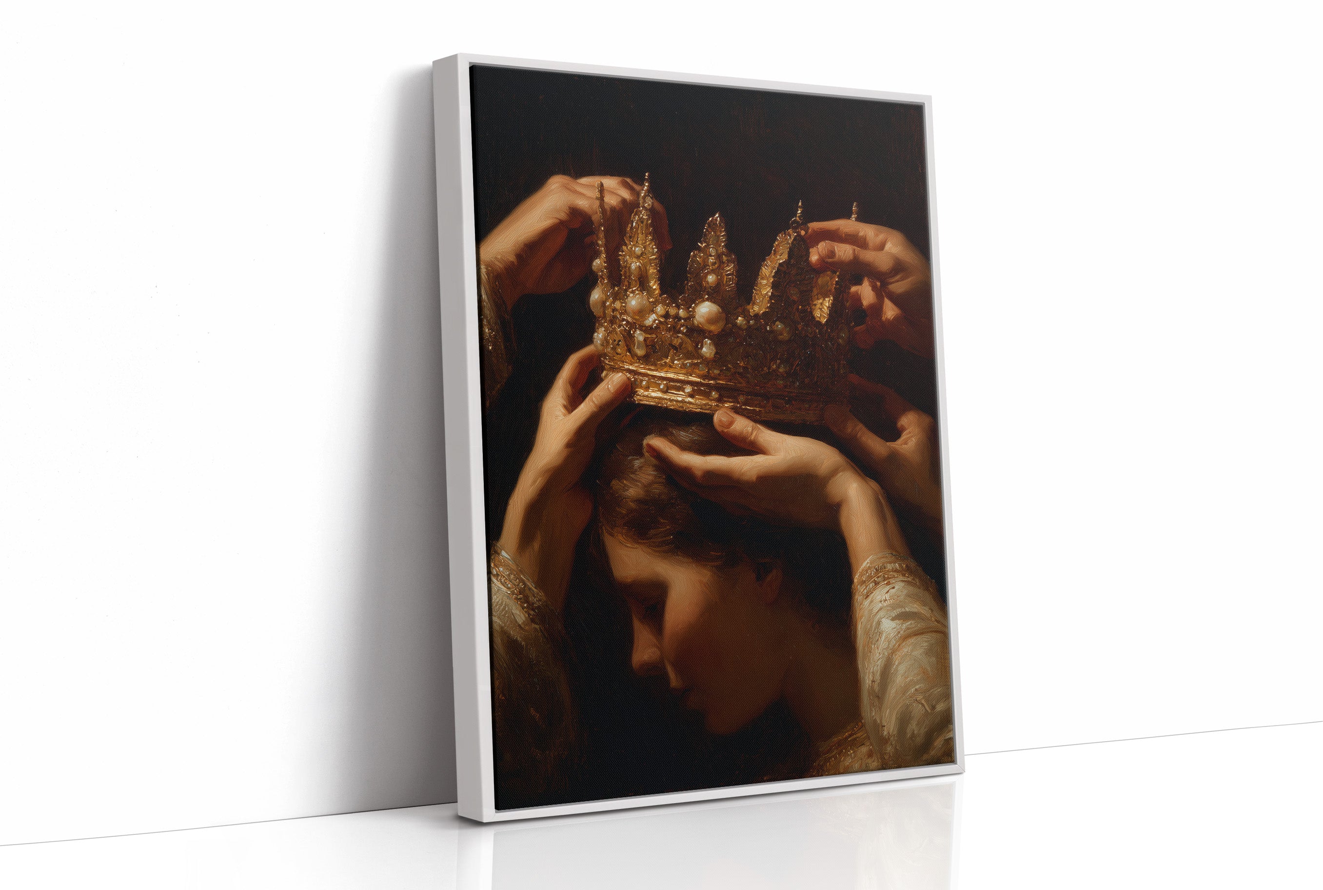 Hands Bestow Ancient Golden Glory