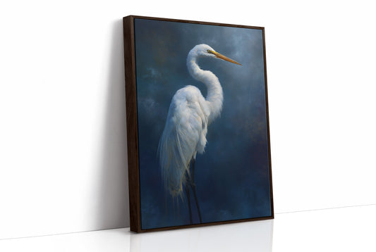 Midnight Watcher Against Indigo Depths