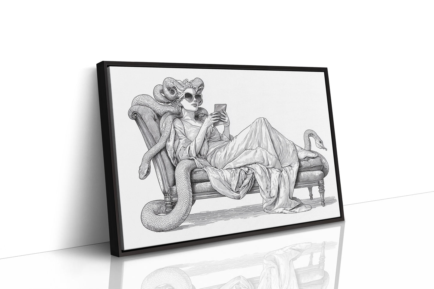 Modern Medusa's Digital Repose