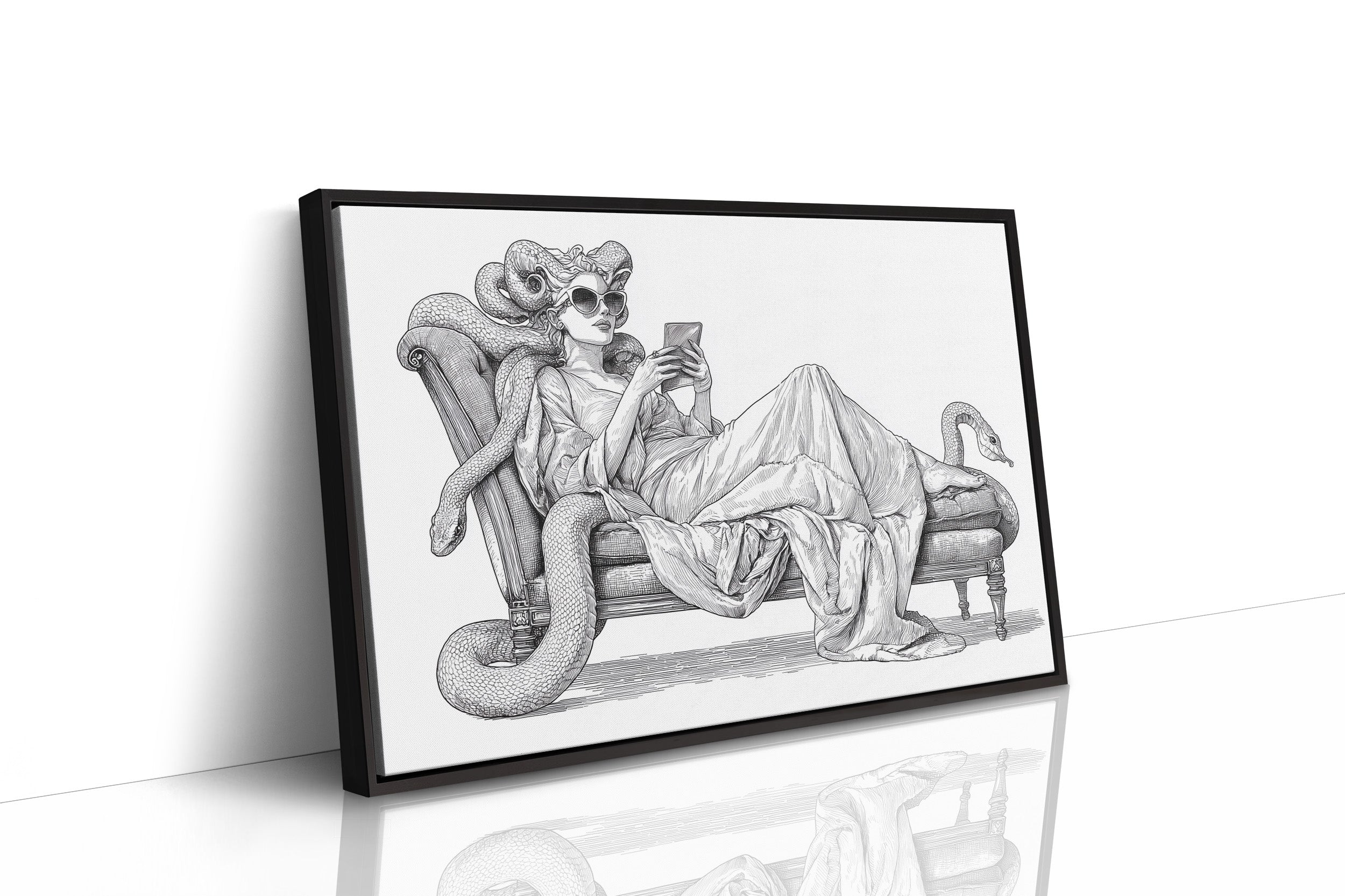 Modern Medusa's Digital Repose