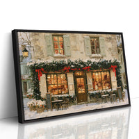 Café Tables In The Snow
