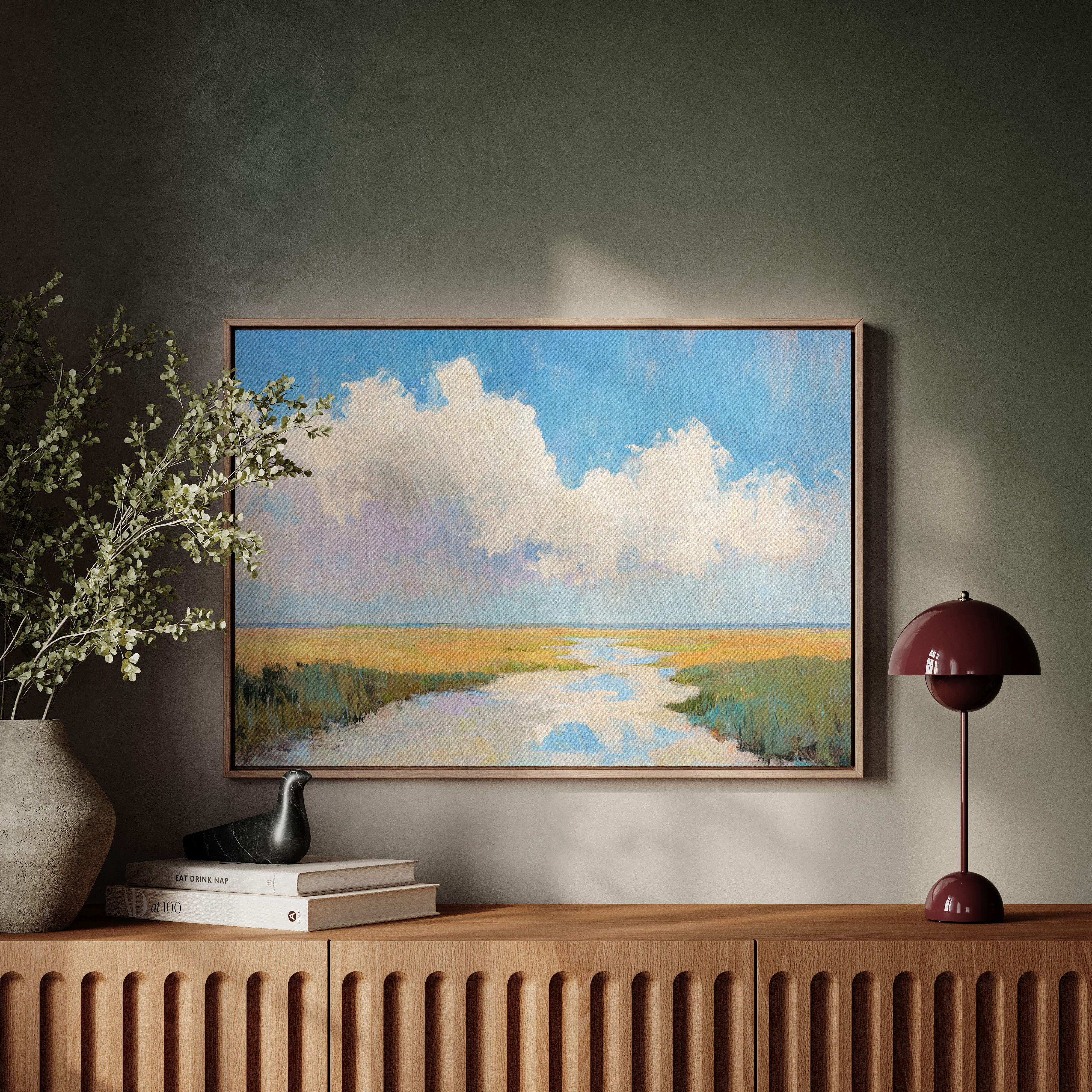 Summer Clouds Crown The Marsh