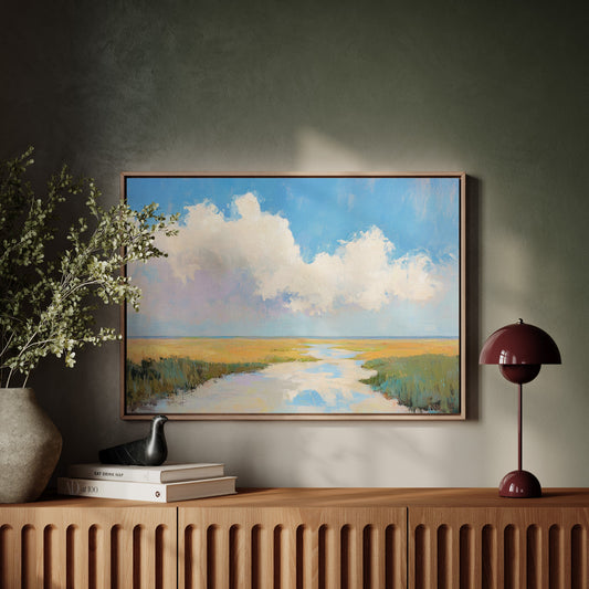 Summer Clouds Crown The Marsh