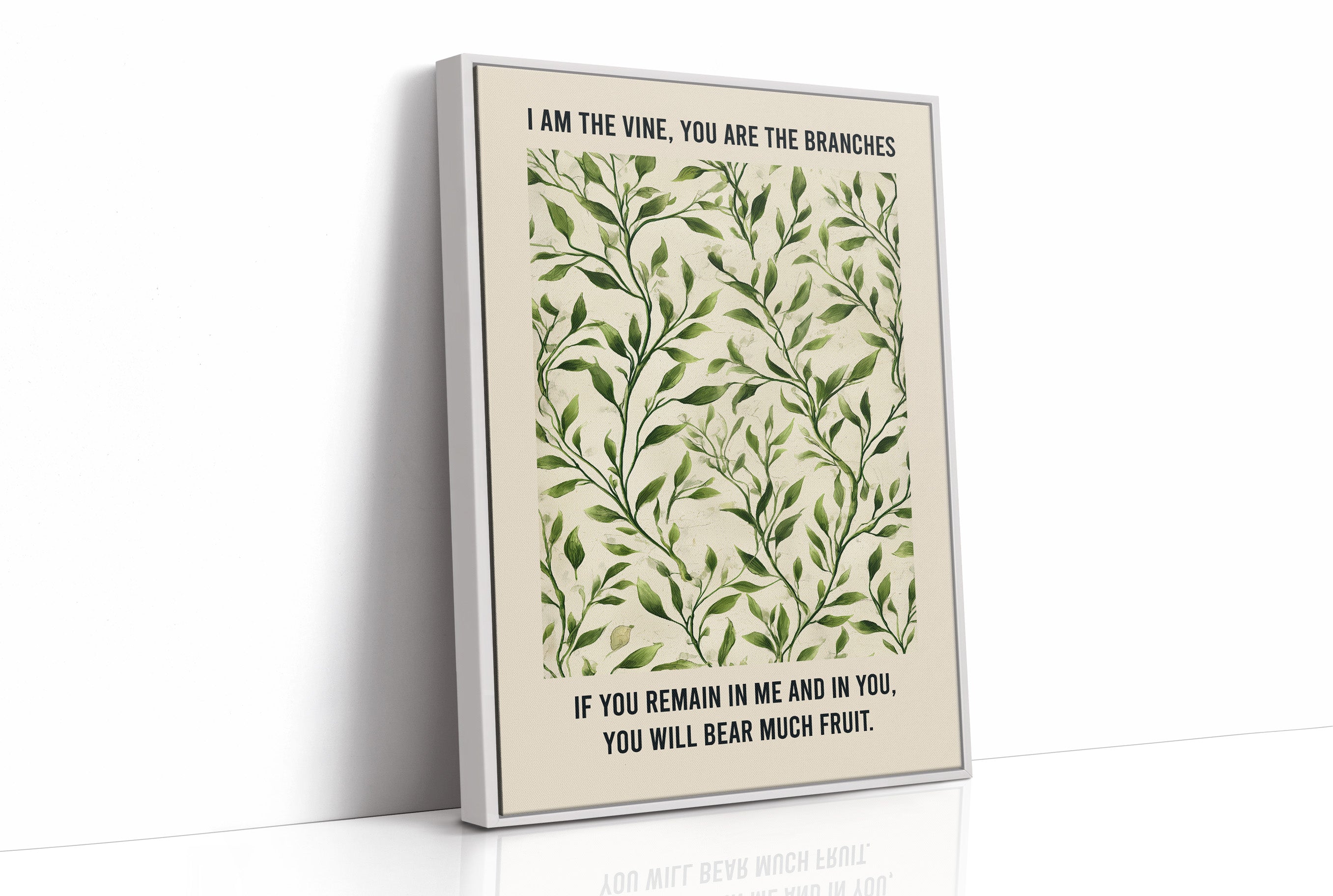 Verdant Words On Wooden Rest