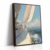 Sails Catch Morning's Azure Promise