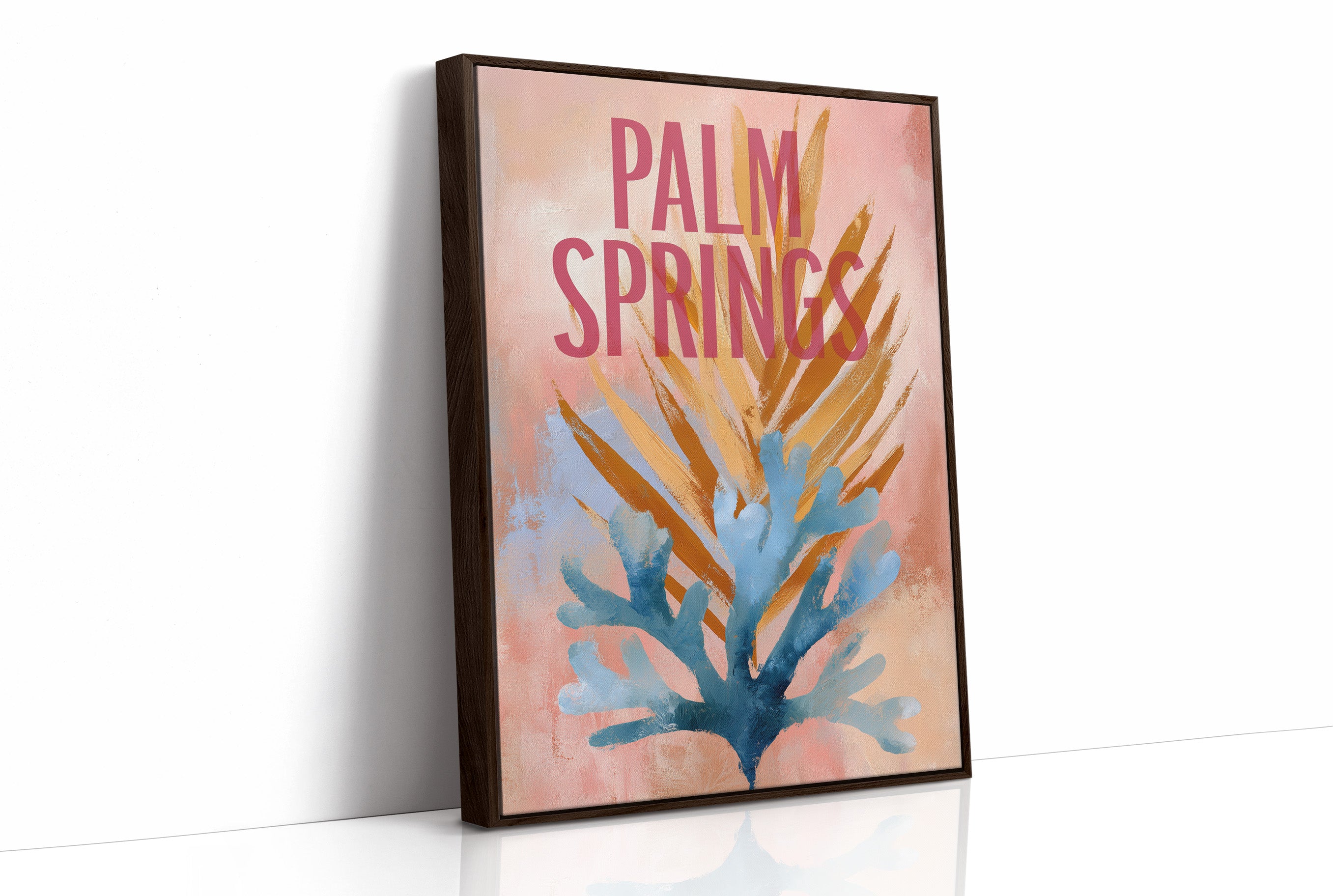 Desert Oasis Beckons In Coral Haze