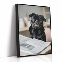 The Literary Companion: Pug's Morning Read