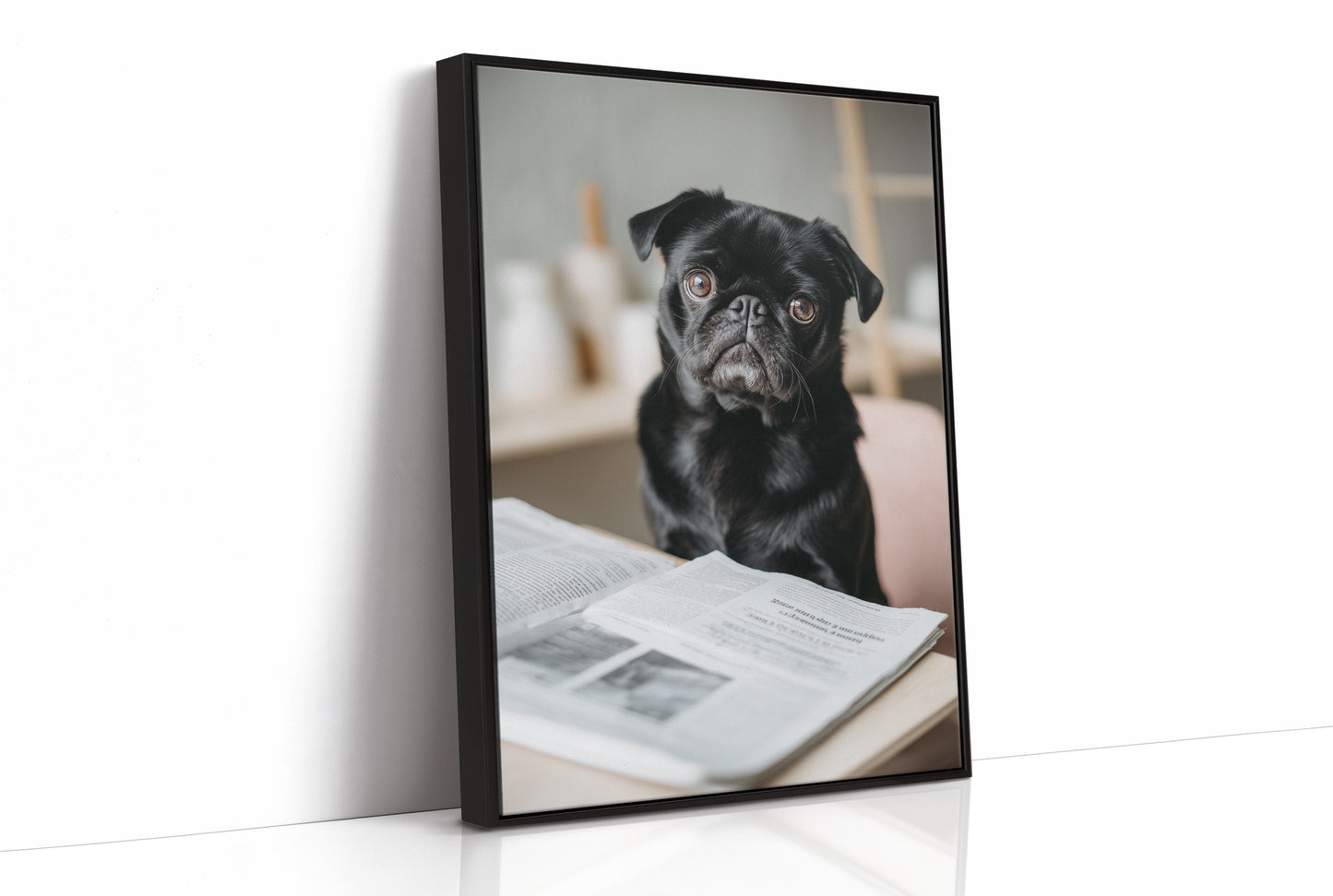 The Literary Companion: Pug's Morning Read
