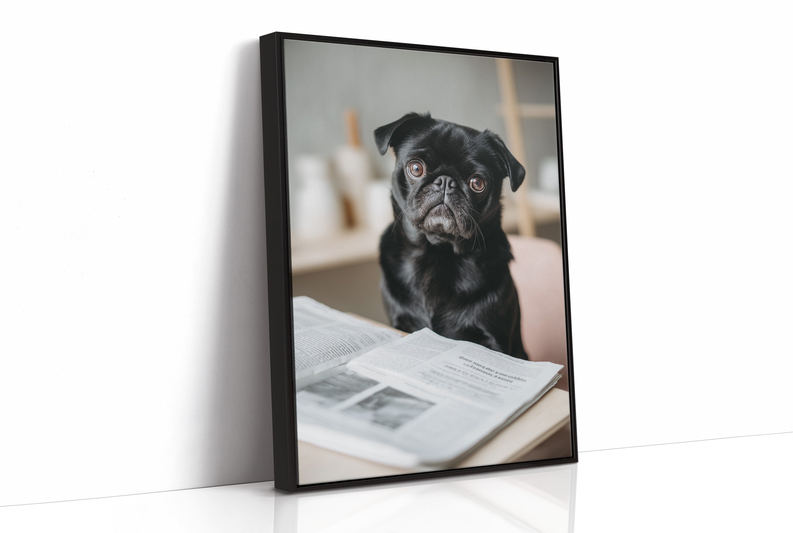 The Literary Companion: Pug's Morning Read