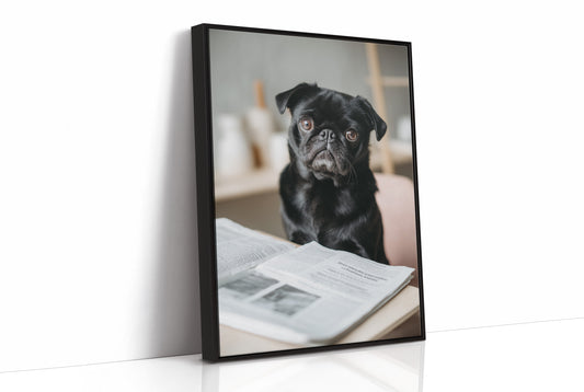The Literary Companion: Pug's Morning Read