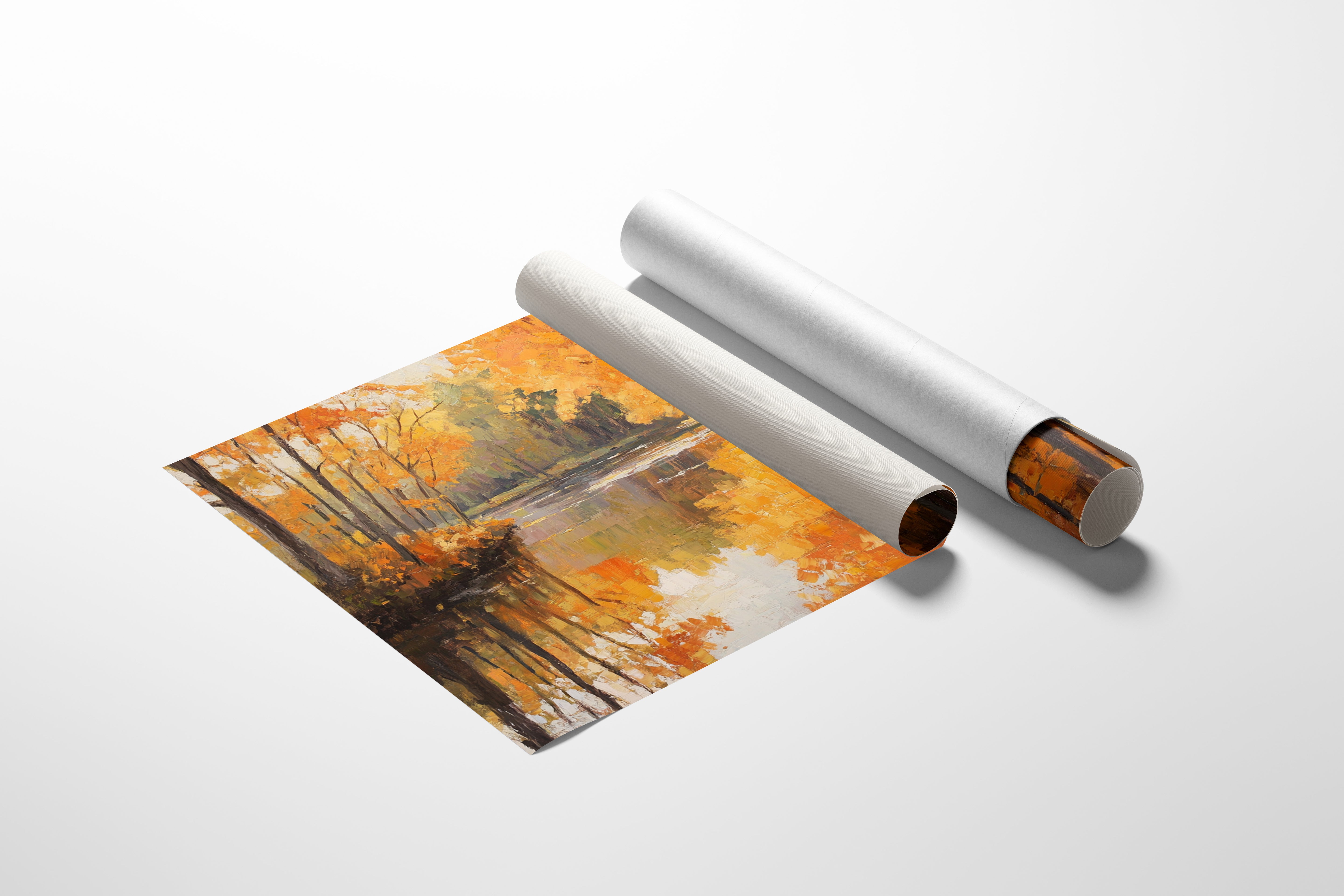 Autumn River Holds Golden Stories