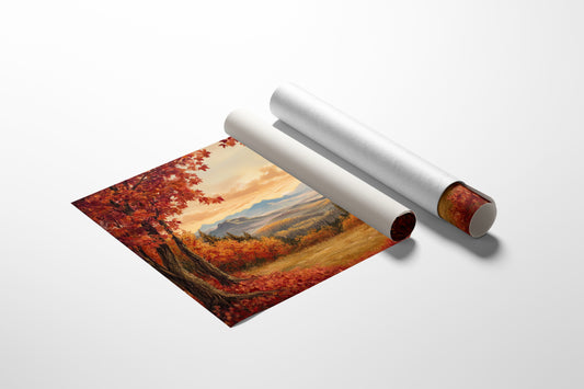Autumn Maples Frame Mountain Gold