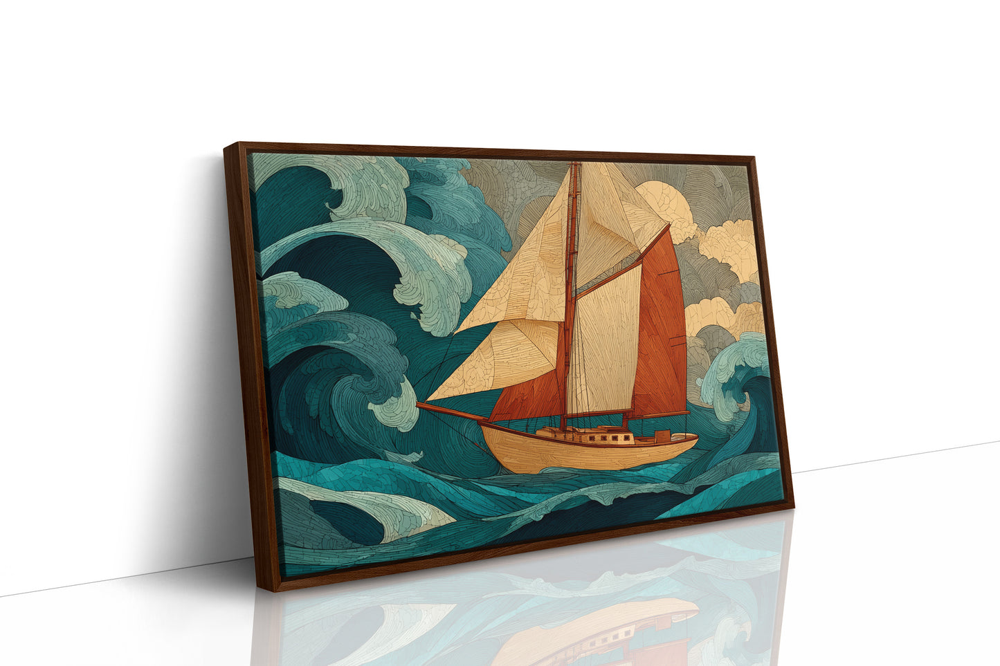 Sailing Through Teal Tempests