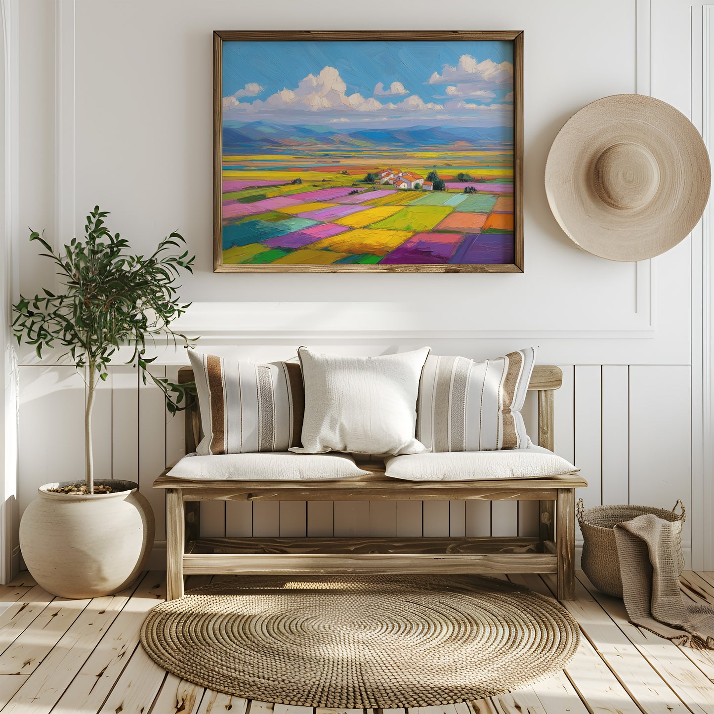 Patchwork Fields Dance In Spring