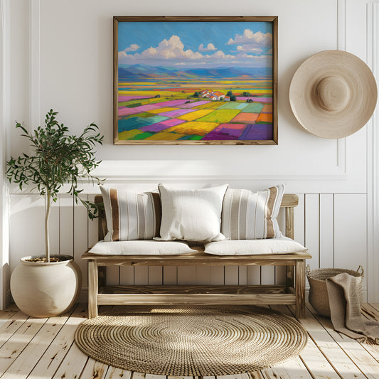 Patchwork Fields Dance In Spring