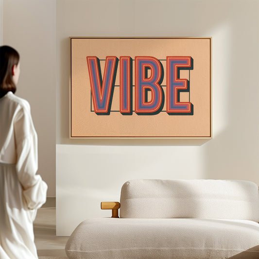 Retro VIBE Gradient Typography