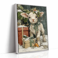 Lamb with Gifts, Winter Wreath
