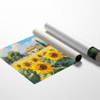 Summer Blooms Near Tuscan Stone