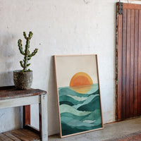 When Waves Embrace the Horizon