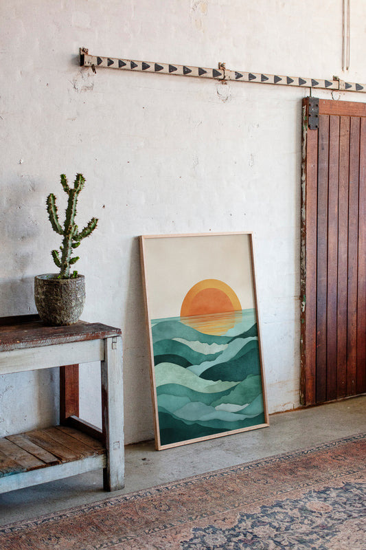When Waves Embrace the Horizon