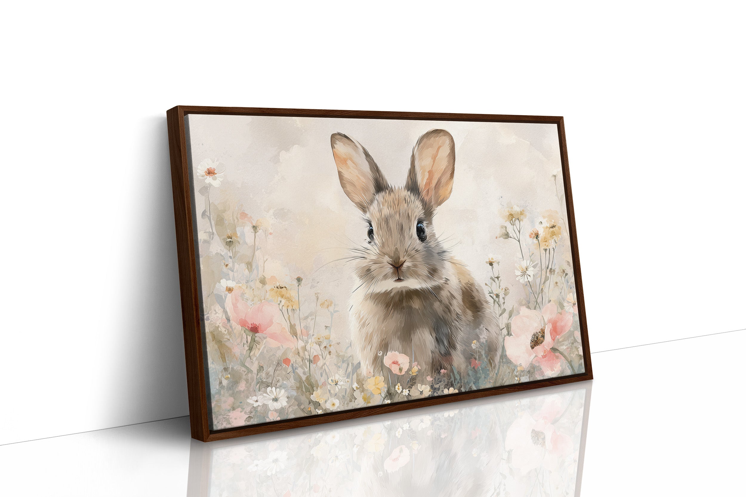 Curious Companion Among Meadow Blooms