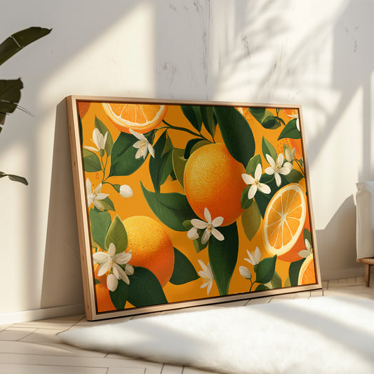 Citrus Blossoms Dance In Sunlight